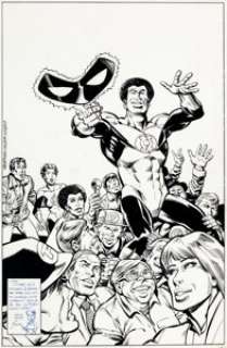 Joe Staton and Bruce Patterson Green Lantern #188 John Stewart Cover Original Art (DC, 1985). Note: Joe -