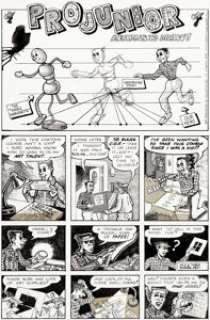 Art Spiegelman and Justin Green ProJunior #1 Complete 3-Page Story "ProJunior Learns to Draw" -