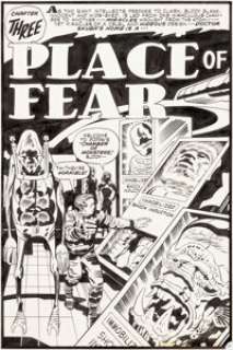 Jack Kirby and Mike Royer OMAC #8 Splash  Page 11 Original Art (DC, 1975)....