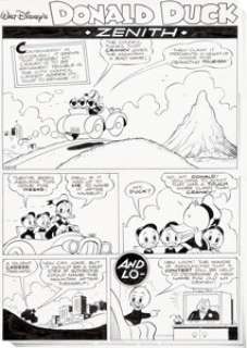 William Van Horn Kaczor Donald [Donald Duck] #2005-44 Complete 10-Page Story Original Art (Egmont, 2005). In -