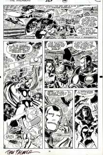 Paul Ryan, Tom Palmer - avengers #327 p 16 (captain america, thor, iron man, she-hulk, sersi! ) 1990
