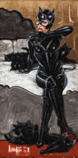 Olivia (Olivia De Berardinis) - Michelle Pfeiffer as Catwoman Painting Original Art (2016)....