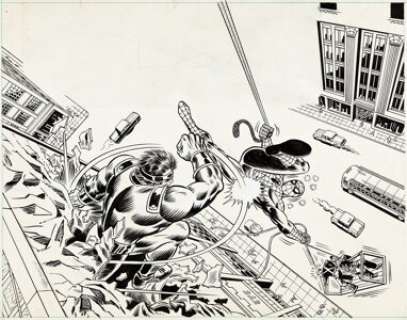 Dave Hunt and Frank Giacoia Super Spider-Man #165 Cover Original Art (Marvel UK, 1976).... | Heritage