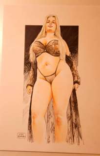 Luca Raimondo | Luca Raimondo - ilustrazione originale "Curvy" - (2023) | Catawiki