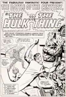 Jack Kirby and George Roussos (as G. Bell) Fantastic Four #25 Splash Page 1 Original Art (Marvel, 1964).... | Heritage
