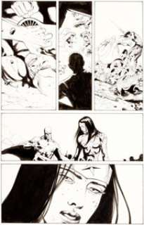 Doug Mahnke et Christian Alamy Justice League of America V3#8 - Planches 7 et 18 (DC, 2013).... (Total: 2 Original Art)