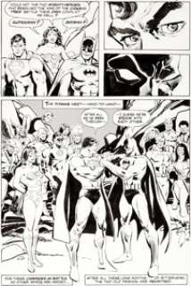 Ross Andru and Klaus Janson World‘s Finest Comics #300 Story Page 40 Justice League of America Origina...