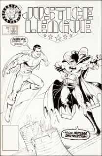 Kevin Maguire Justice League #3 Test Market Cover Batman and Captain Marvel Original Art (DC, 1987).... | Heritage
