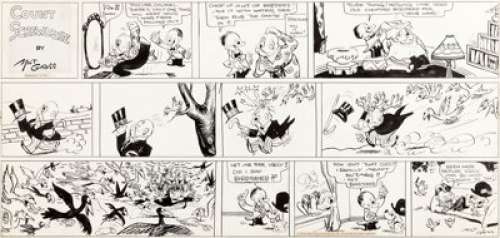 Milt Gross Count Screwloose of Tooloose Sunday Comic Strip Original Art dated 11-22-31 (King Features Syndicate, 1... | Heritage