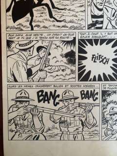 Reding, Raymond | Reding, Raymond - Planche originale - John Hatfield dans le Congo belge - La Griffe de Tuganda - (1956) | Catawiki