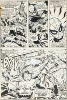 John Romita Sr., Paul Reinman, and Tony Mortellaro Amazing Spider-Man #132 Page 16 Original Art (Marvel, 1974).... | Heritage