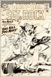 Joe Kubert Our Army At War #174 Cover Sgt. Rock Original Art (DC, 1966).... | Heritage