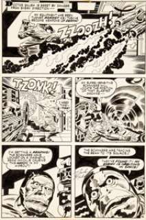 Jack Kirby and Mike Royer OMAC #8 Story Page 16 Original Art (DC Comics, 1975)....