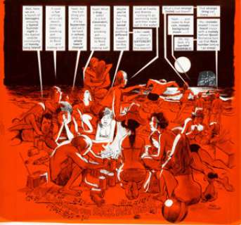 Mort Drucker MAD #180 Complete 8-Page Story "Jaw‘D" Original Art (EC, 1976).... (Total: 8 Original Art)