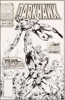 Aaron Lopresti and Bob Wiacek Darkhawk Annual #2 Cover Original Art (Marvel, 1993)....