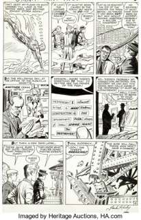 Jack Kirby and Dick Ayers Strange Tales #101 Story Page 6 Original Art (Marvel, 1962). From the Human - | Heritage