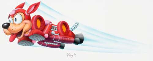 Kenny Yamada Mega Man II for Gameboy Print Advertisement Painting Rush Original Art (Capcom, 1991). Mega -