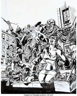 Gil Kane and John Romita Sr. Marvel Team-Up #24 Cover Spider-Man and Brother Voodoo Original Art (Marvel, 1974)....