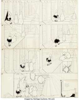 Winsor McCay - Little Nemo in Slumberland Sunday Comic Strip Befuddle Hall Original Art dated 2-23-08 (New York Herald, 1908).