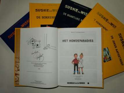 Willy Vandersteen / Paul Geerts + Studio | Suske en Wiske - Lot van 6 luxe dialect albums - Met 6 opdrachttekeningen Paul Geerts - Cartonné - EO - (1997/2008) | Catawiki