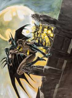 Reinhard Kleist - Batman, Legends Of The Dark Knight, Halloween Special #1 Illustration A Originale (Egmont Ehapa Verlag, 1997). Reinhard Kleist Batman: Legends Of The Dark Knight, Halloween Special #1 Illustration "A" Original Art (Egmont Ehapa Verlag, 1997).