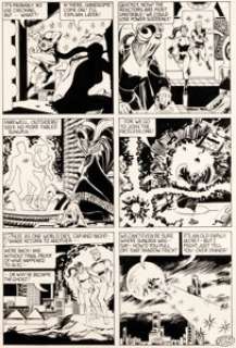 Steve Ditko et John Byrne - Charlton Bullseye Vol 1 #2 Planche de fin 20 (CPL Gang/Charlton Comics, 1975). Steve Ditko and John Byrne Charlton Bullseye Vol 1 #2 Story End Page 20 Original Art (CPL Gang/Charlton Comics, 1975).