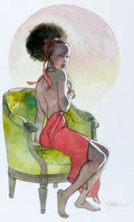 Yannick Corboz - L‘assassin qu‘elle mérite Illustration Originale (Vents d‘Ouest, 2010). Yannick Corboz L‘assassin qu‘elle mérite Original Art Illustration (Vents d‘Ouest, 2010).