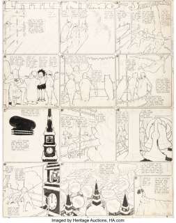 McCay, Winsor - Winsor McCay Little Nemo In Slumberland Sunday Comic Strip Original Art dated 1-1-1911 (New York Herald, 1908)....