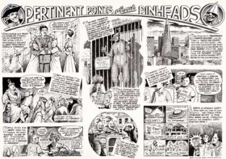 Griffith, Bill - Bill Griffith (as William Henry Jackson Griffith) Yow #1 Complete Double-Page Story "Pertinent Points about Pinhea...