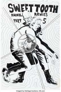 Lemire, Jeff - Jeff Lemire Sweet Tooth #17 Splash Page 2 Original Art (DC/Vertigo, 2011)....