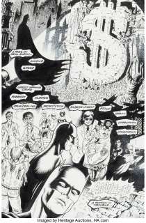 Talbot, Bryan - Bryan Talbot Batman: Legends of the Dark Knight #40 "Mask" Chapter 2 Story Page 9 Original Art (DC, 1992)....