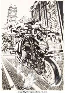 Hughes, Adam - Adam Hughes Black Widow #9 Cover Original Art (Marvel, 2021)....