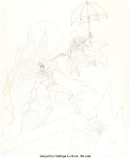 Kane, Bob - Bob Kane Batman Returns: Penguin‘s Revenge Limited Edition Print Original Art (First Team Press, 1992). ...