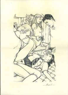 Stefano Mazzotti | Stefano Mazzotti - disegno originale 29,7x42, b/n pennarello nero Tombow e Pigma Brush - Page volante - Exemplaire unique | Catawiki