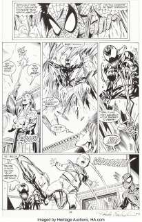 Bagley, Mark | Mark Bagley and Randy Emberlin The Amazing Spider-Man #362 Story Page 19 Carnage Original Art (Marvel, 1992).... | Heritage