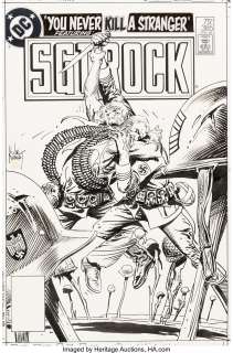 Kubert, Joe | Joe Kubert Sgt. Rock #385 Cover Original Art (DC, 1984). ... | Heritage