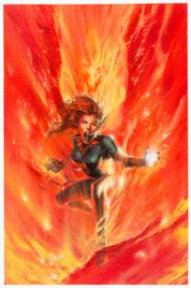 Dell‘Otto, Gabriele - Gabriele Dell‘Otto Phoenix Resurrection #1 Variant Cover Original Art (Marvel, 2017)....