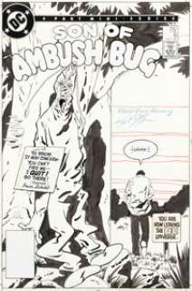 Giffen, Keith - Keith Giffen and Bob Oksner Son of Ambush Bug #6 Cover Original Art (DC, 1986)....