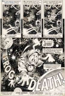 Brunner, Frank - Frank Brunner Giant-Size Man-Thing #4 Howard the Duck Story Page 1 Original Art (Marvel, 1975)....