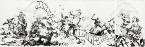 Albuquerque, Rafael - Rafael Albuquerque Batman: Prelude To The Wedding 5 Interlocking Covers Original Art (DC, 2018).... (Total: 5 Original Art)