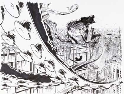 Yann Tisseron Niourk Cover Original Art (Edition DYS/Castelmore, 2016)....