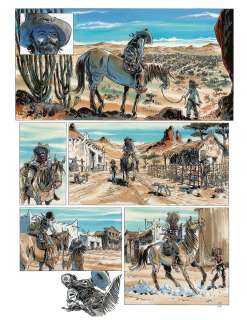 GHOST KID, Tiburce Oger, 2020, planche n°47, aquarelle, papier, 500 x… | Bamboo Edition