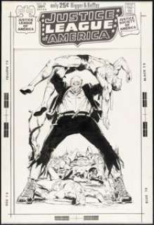 Neal Adams and Dick Giordano - Justice League of America #92 Cover Original Art (DC, 1971)....