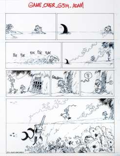 Midam - Adam | Game Over, planche-gag n°514 Ã  l’encre de Chine … | Millon
