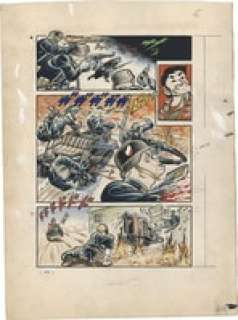 Mikiya Mochizuki’s Hand-Drawn Color Manuscript "G.I. Joe’s Evil Squad" | Mandarake (Big Web)