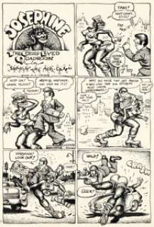Robert Crumb | Bizarre Sex #5 Complete 4-Page Story "Josephine the Cross-Eyed Quadroon in ’Shakin’ the Afri-Can’" Original Art (Kitchen Sink Press, 1976). (Total: 4 Original Art) | Heritage