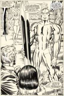 Jack Kirby and Joe Sinnott - The Silver Surfer Graphic Novel Story Page 61 Original Art (Marvel/Simon and Schuster, 1978).