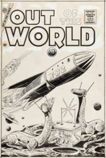 Charlton Artist Out Of This World #1 Cover Original Art (Charlton, 1956). | Heritage