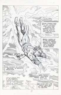 Dell Barras Lorelei of the Red Mist #2 Complete 32-Page Story Original Art (Conquest Press, 1992). (Total: 32 Original Art)