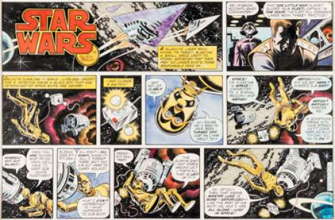Russ Manning Star Wars Sunday #3 Comic Strip Original Art dated 3-25-79 (Los Angeles Times Syndicate, 1979).